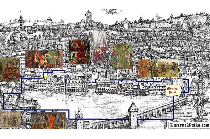 1.5-Hour Small-Group Nightwatchman Walk in Medieval Lucerne - Martiniplan and Peterskapelle: where Lucerne’s first city map meets today’s streets