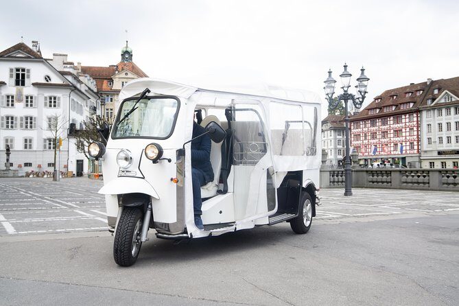 City Tour Plus Lucerne by Etuktuk - The 10.7m long and 383kg heavy mystery stop