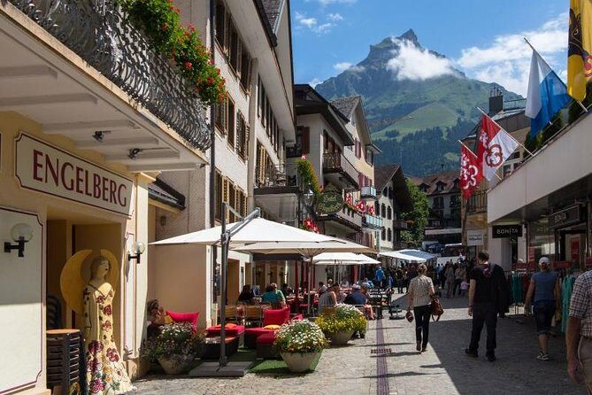 Day Trip to Engelberg from Zurich with visit of Lucerne - Engelberg arrival: the mountain-town switch flips quickly