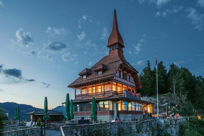 Harder Kulm - Top of Interlaken - Cable Car Ticket - The Viewing Platform at 1,322 m: Photo Setups Built In
