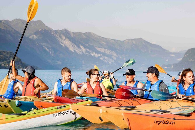 Kayak Tour of the Turquoise Lake Brienz - From Boenigen to Interlaken to the Alps: understanding what you’re looking at