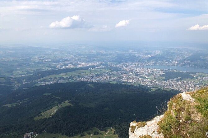 Mt. Pilatus & Lake Lucerne Cruise Small Group Tour | From Basel - Down Pilatus by cogwheel train: the steepest ride with big altitude views