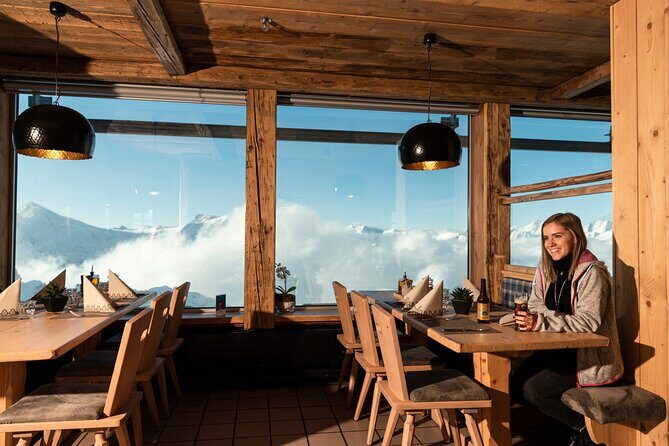 Mt Titlis Cable Car from Engelberg with Ice Flyer - Stop 1 on the mountain: the summit station clock starts ticking