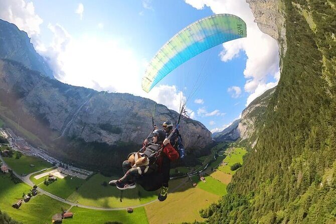 Mürren Lauterbrunnen: Paragliding Panorama Tandem Flights - The Peak View: Eiger, Mönch, Jungfrau From Above