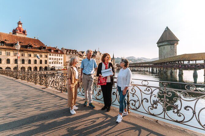 Official Guided City Tour of Lucerne - Chapel Bridge: the postcard bridge with real context