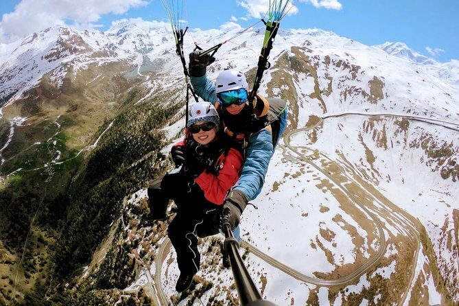 Paragliding mountain flight - The start point in Zermatt: where the day begins (and ends)