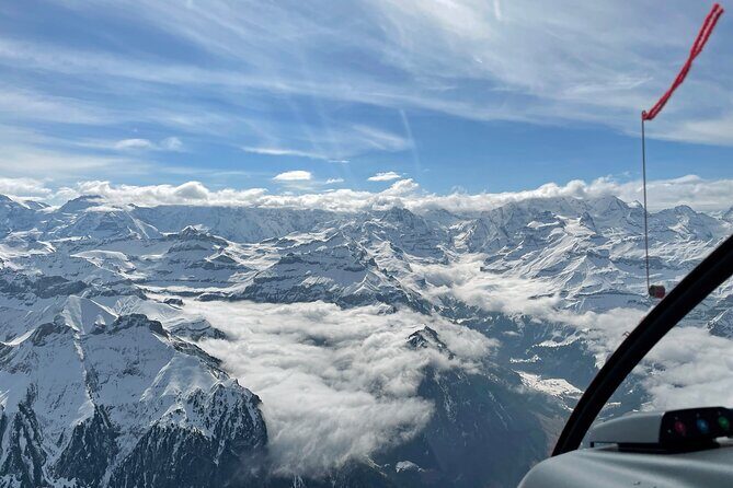 Private helicopter tour to the Swiss Alps - see the Eiger, Monch and Jungfrau - Meeting at Bern-Belp: how to make the start easy