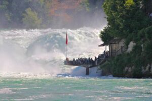 Rhine Falls Coach Tour incl. entry tickets from Zurich - Castle Laufen and Historama: A Cliff-Top Warm-Up