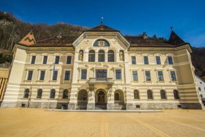 Trip to 4 Countries: Liechtenstein, Austria, Germany, Switzerland - Vaduz, Peter-Kaiser-Platz, and your Liechtenstein stamp